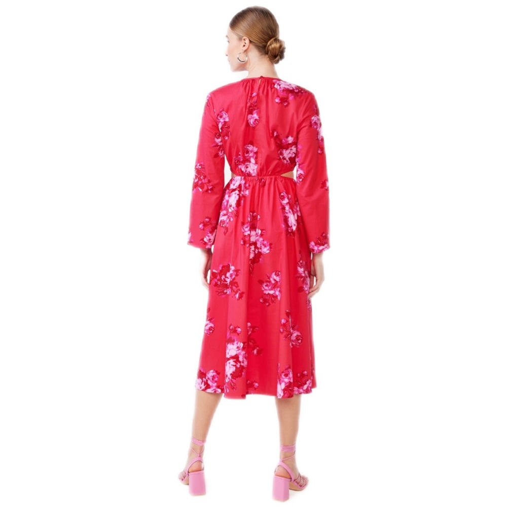 🆕 Side Cut Out Midi Dress with Long Sleeves (Size XS/0-2) - Picture 2 of 4